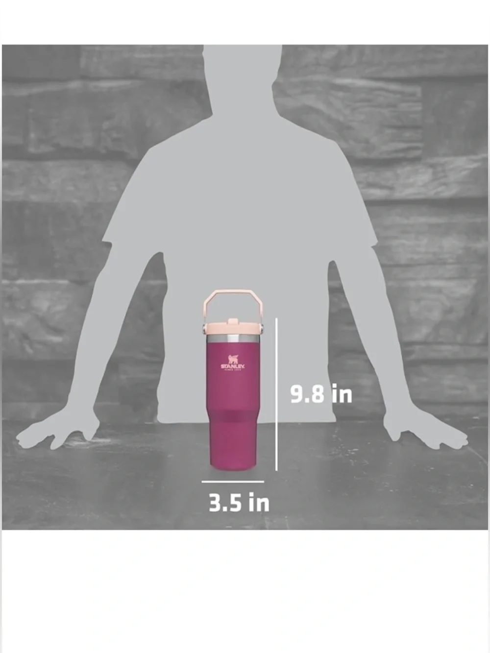 Stanley Raspberry Iceflow Flip Straw Tumbler - Picture 8 of 8